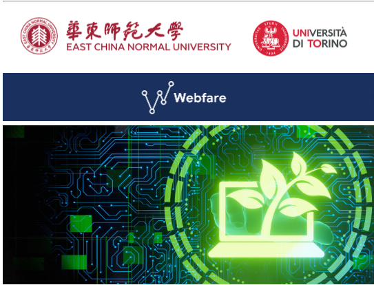 TURIN Meets ECNU 2nd Edition. Sustainability, Webfare, and the Digital Age: A European-Chinese Dialogue - 